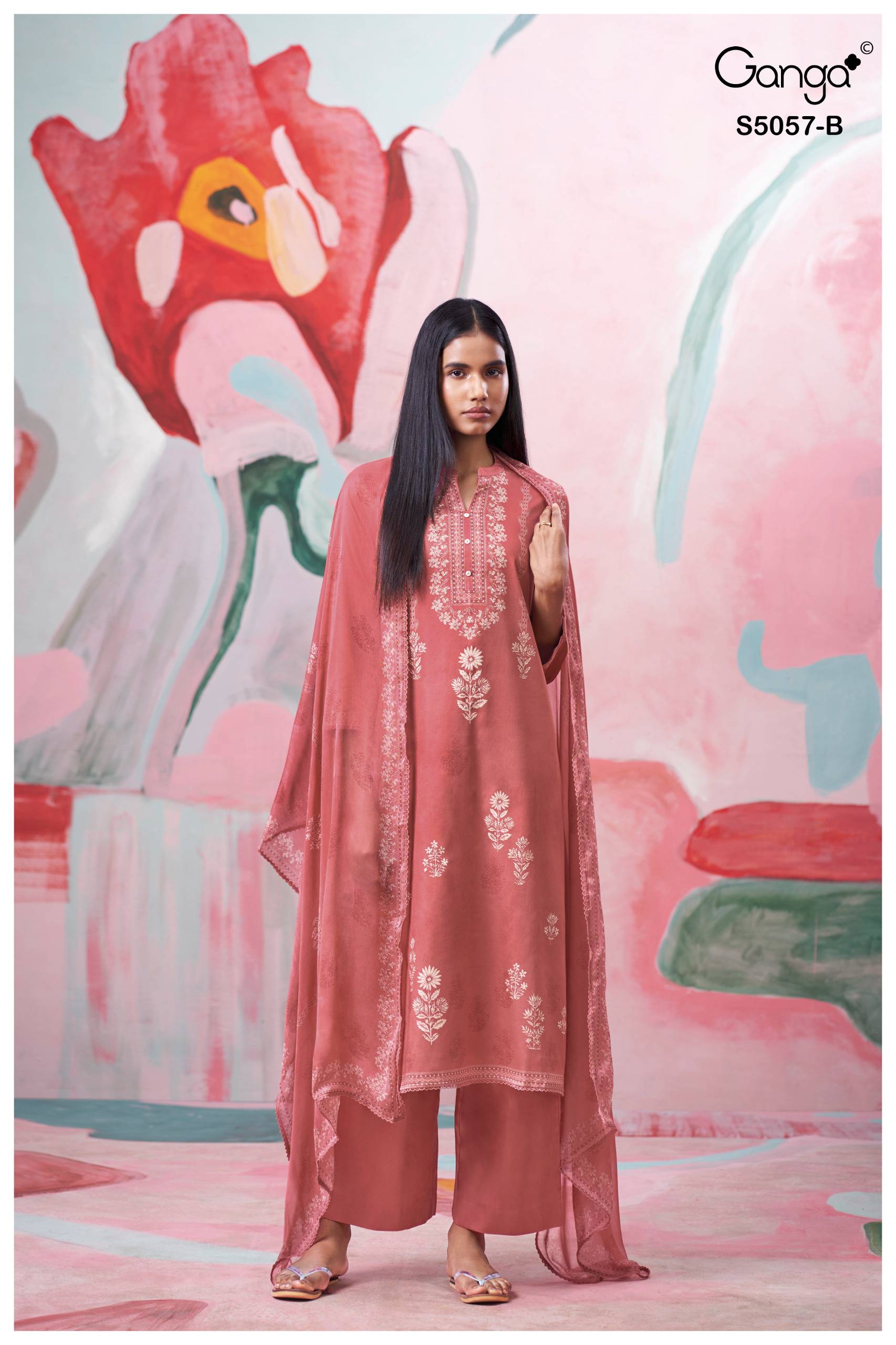 DEYRA 5057 SERIES BY GANGAFASHION Stylish Beautiful Colourful COTTON SATIN Dresses At Wholesale Price